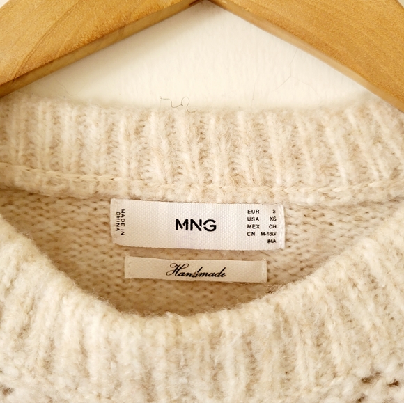 Mango Openwork Knit Sweater Size XS - Picture 10 of 12